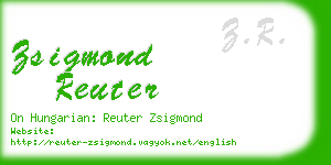 zsigmond reuter business card